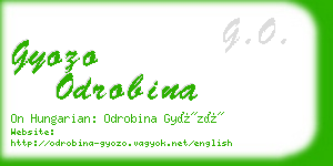 gyozo odrobina business card